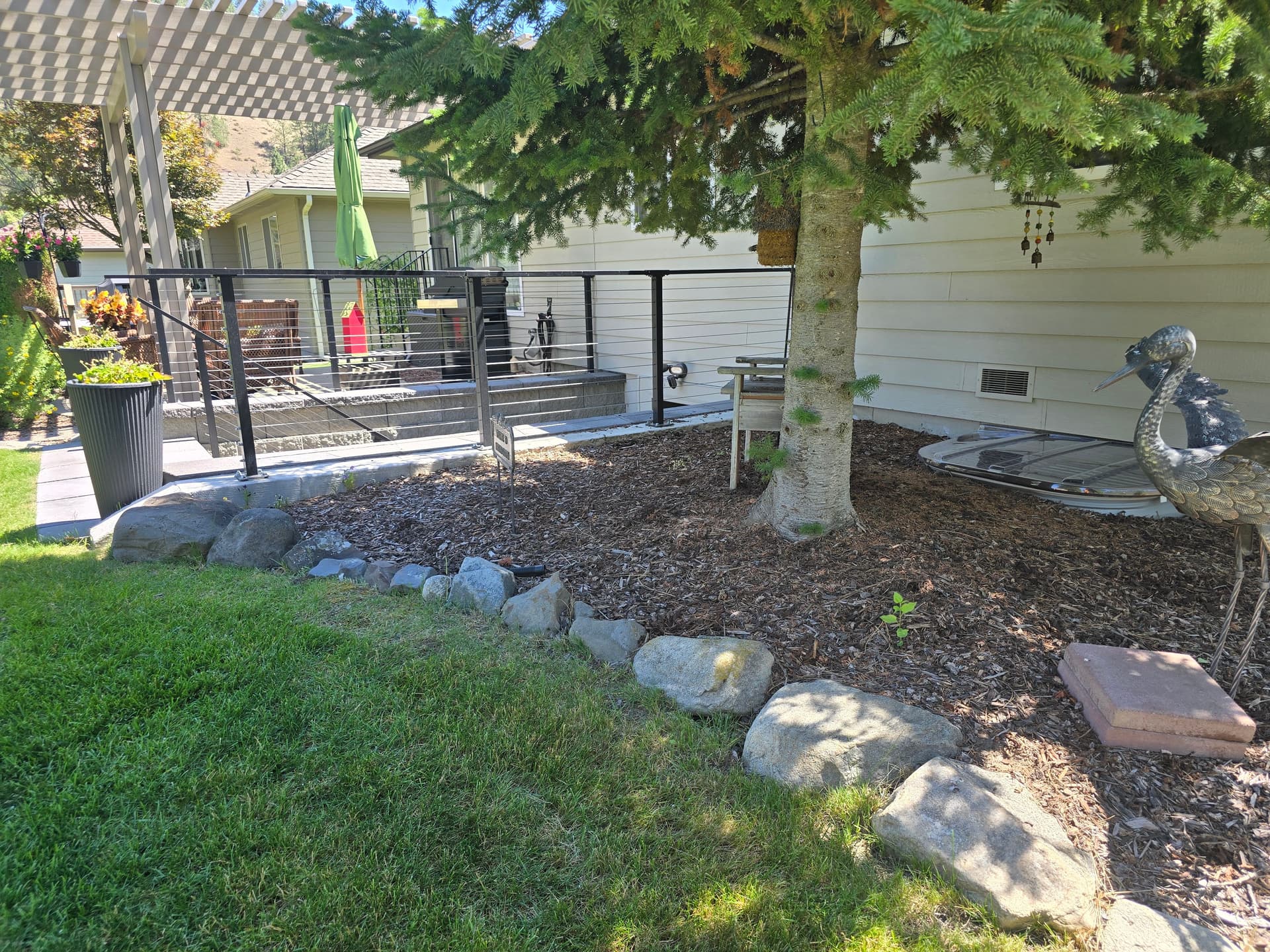 Gallery photos for Walk-Out Basement Entrance and Egress Window Well That Still Impresses: Image #1