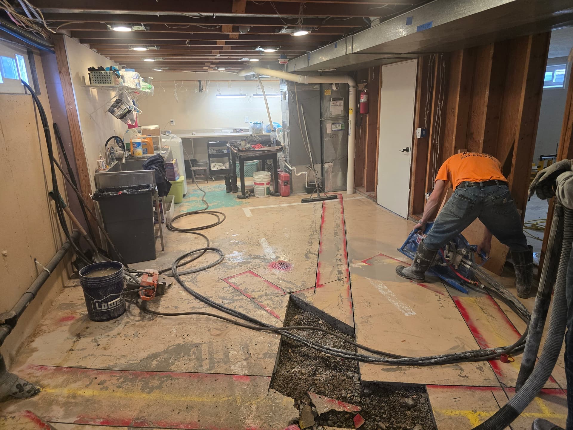 Gallery photos for Basement Renovation - Expert Concrete Cutting: Image #2